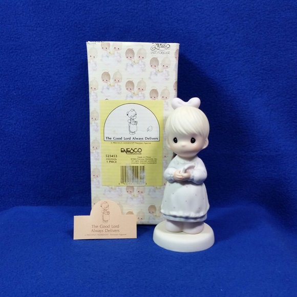 Precious Moments The Good Lord Always Delivers Figurine 523453 - Picture 1 of 10